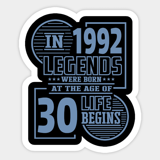 30th Birthday Gift Idea Women Men Sticker by HBfunshirts